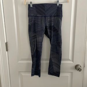 Lululemon Wunder Under Leggings Etch Hail Midnight Navy (size 6)